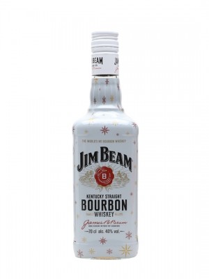 Jim Beam White Label Christmas Bottle Wrap