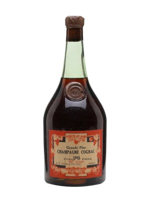 G T Jones 1865 Cognac / Grande Champagne / Bottled 1940s