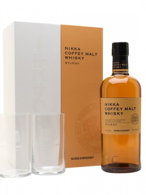 Nikka Coffey Malt Whisky & 2 Glass Gift Set