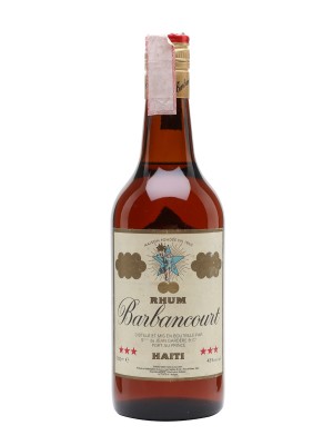 Barbancourt 3 Star Rum / Bottled 1980s Single Traditional Pot Still Rum
