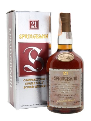 Springbank 21 Year Old / Dumpy Bottle / Bottled 1980s
