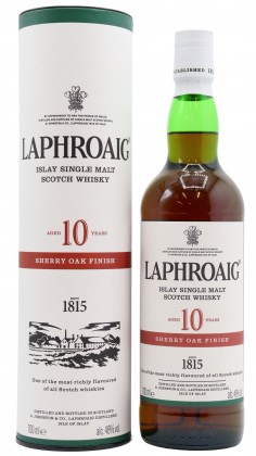 Laphroaig Sherry Oak Finish Islay Single Malt Scotch 10 year old