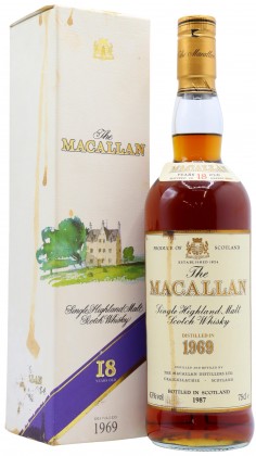 Macallan 1987 Release Sherry Oak Scotc 1969 18 Year Old