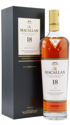 Macallan 2024 Release Sherry Oak Scotc 18 Year Old