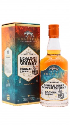 Wolfburn Cognac Cask Matured Highland Single Malt Scotch 8 year old