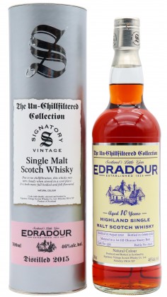 Edradour Signatory Vintage Un-Chillfiltered 2015 10 Year Old