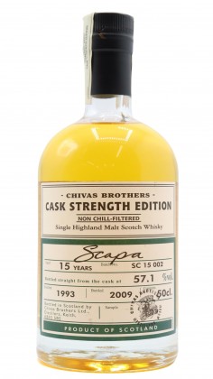 Scapa Chivas Brothers Cask Strength Edition Single Malt 1993 15 Year Old
