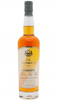 J.G. Thomson Batch 04 Blended Grain Scotch 1972 51 Year Old