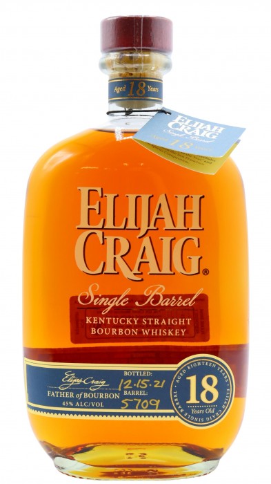 Elijah Craig Single Barrel Kentucky Straight Bourbon 18 Year Old