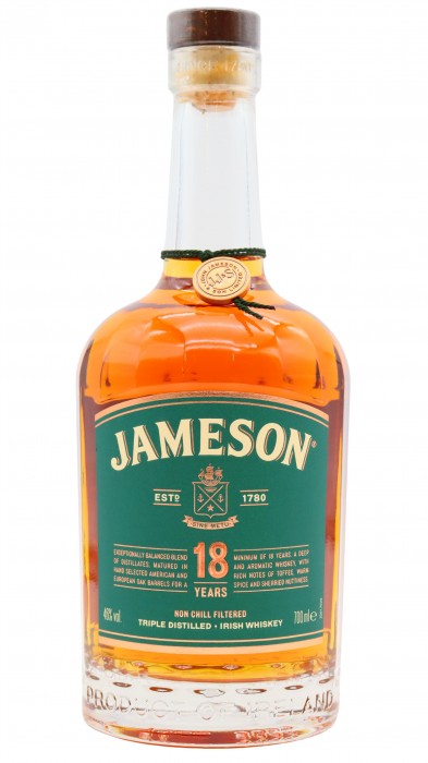Jameson Triple Distilled Irish 18 Year Old
