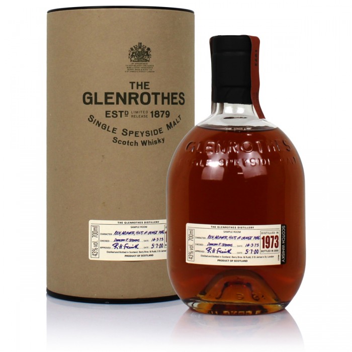 Glenrothes 1973 27 Year Old, Bottled 2000