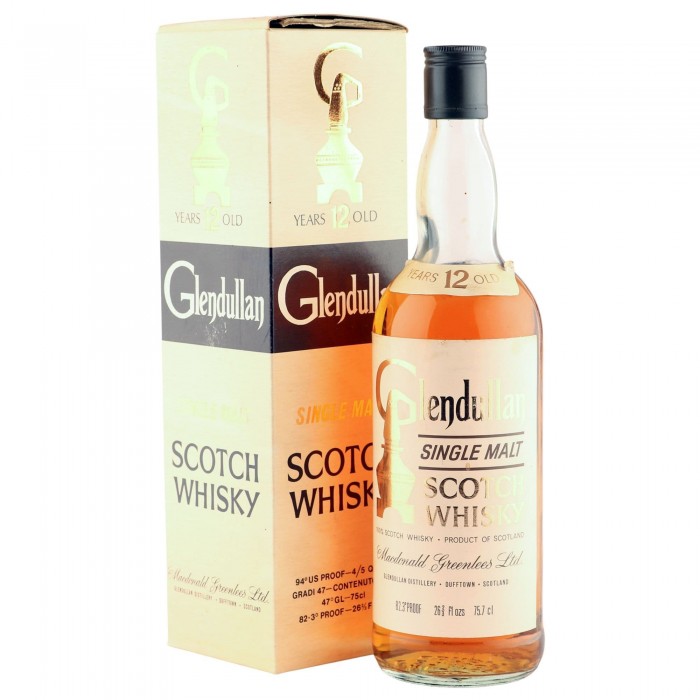 Glendullan 12 Year Old, Macdonald Greenlees Seventies Bottling with Box