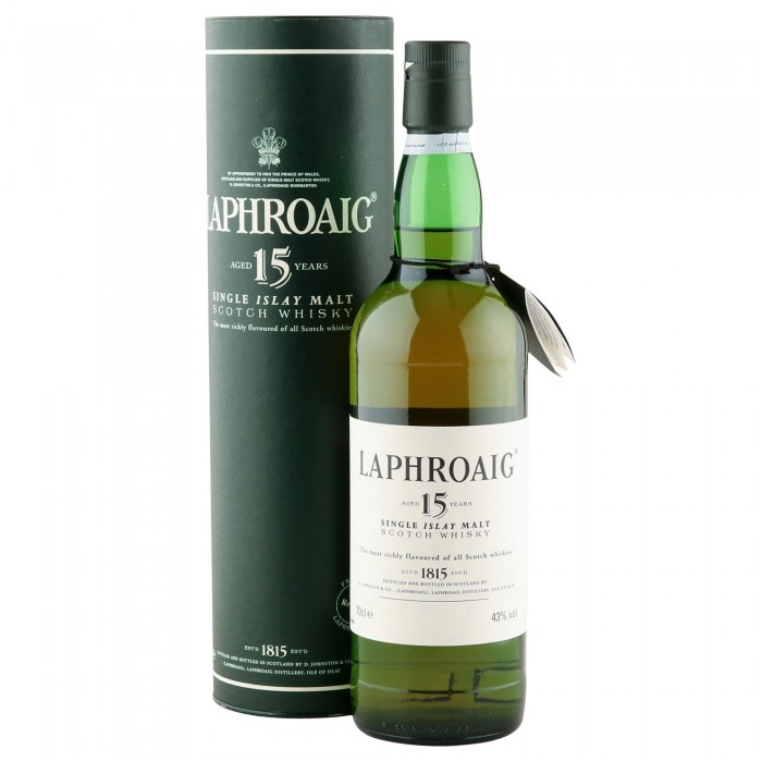 Laphroaig 15 Year Old, Nineties Bottling with Tube