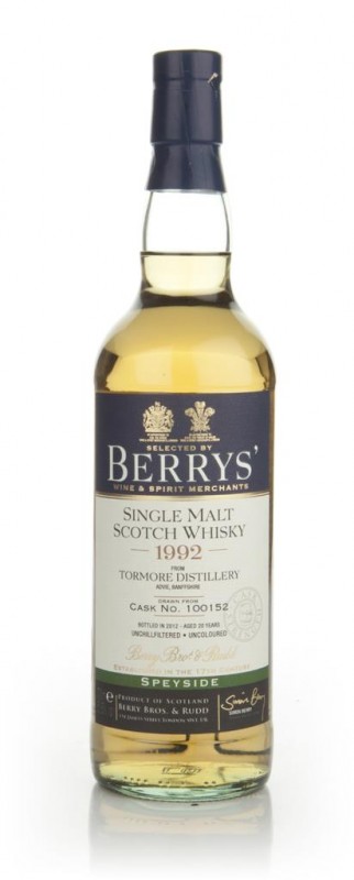 Tormore 20 Year Old 1992 Berry Bros & Rudd