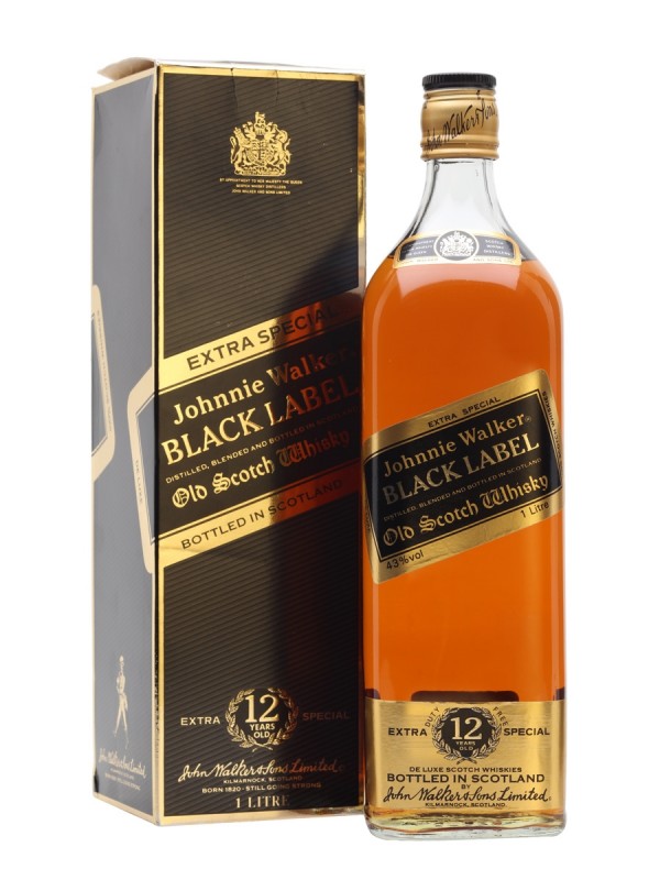 Johnnie Walker Black Label 12 Year Old / Bottled 1980s