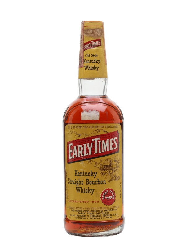 Early Times 4 Year Old Bottled 1980's