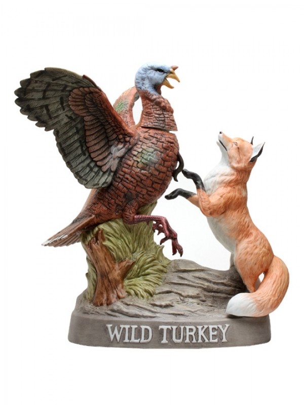 Wild Turkey 101 Proof Red Fox Decanter No 7 1985