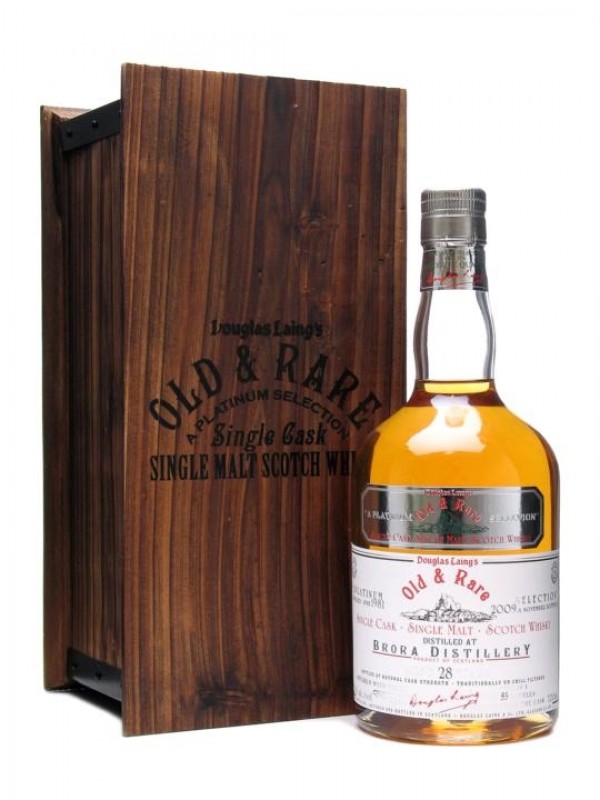 Brora 1981 28 Year Old Old Rare Platinum Sherry Cask Douglas Laing Platinum Selection