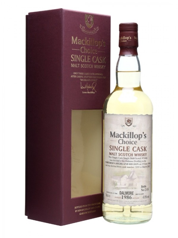 Dalmore 1986 15 Year Old Cask #3099 Mackillop's Choice