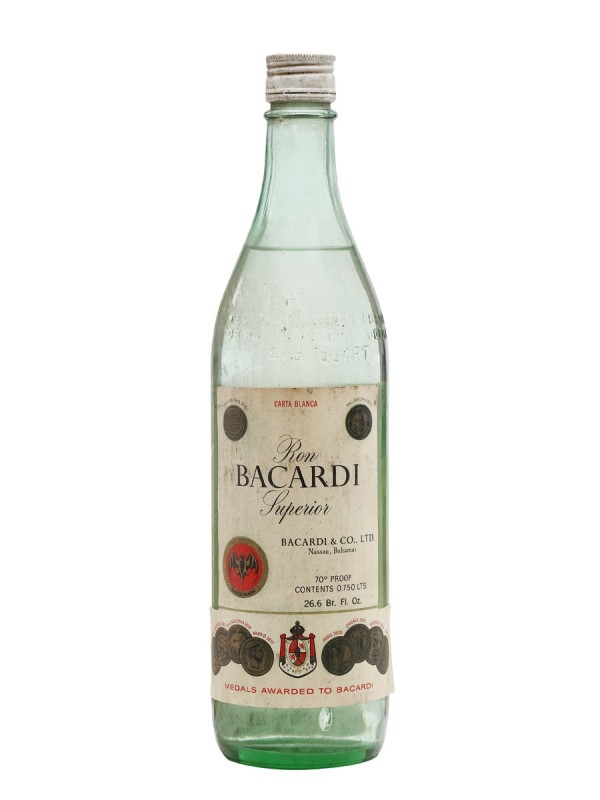 Bacardi Superior Rum (Nassau) / Bottled 1970s