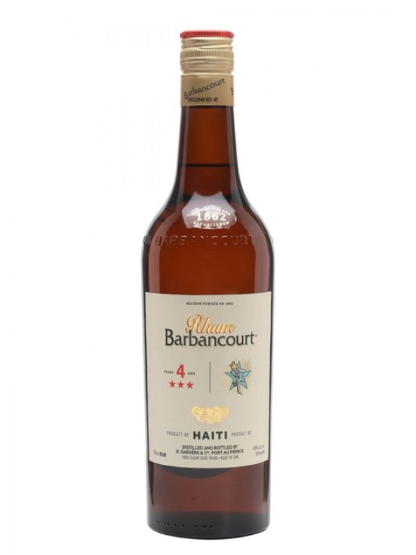 Barbancourt 3 Star / 4 Year Old Single Traditional Column Still Rum