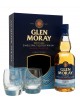 Glen Moray Peated / Glass Set Speyside Single Malt Scotch Whisky